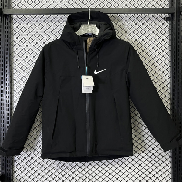 2024 NK Cotton Thickened warm Black Outdoor Jackets #A801加棉冲锋衣