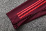 25-26 Bayern Brown Red Polo Tracksuit