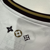 24-25 RMA White Joint Edition Fans Soccer Jersey (紫边)