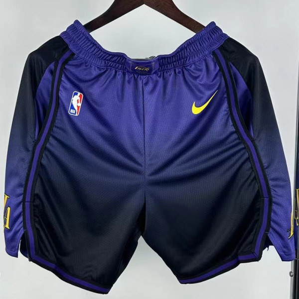 24-25 LAKERS Purple City Edition Top Quality NBA Pants