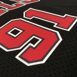 1998 BULLS RODMAN #91 Black Retro Top Quality Hot Pressing NBA Jersey
