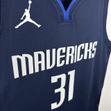 20-21 Dallas Mavericks THOMPSON #31 Royal Blue Top Quality Hot Pressing NBA Jersey (Trapeze Edition)飞人版