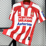 2008-2009  Gijon Home Retro Soccer Jersey (带章)