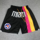 Heat Black City Edition Top Quality NBA Pocket Pants (热火彩虹版)