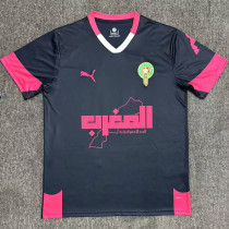 25-26 Morocco Black Blue Special Edition Fans Training shirts