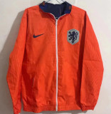 24-25 Netherlands Orange & Blue Double Sided Windbreaker (双面风衣)