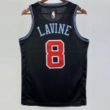 2019 BULLS LAVINE #8 Black City Edition Top Quality Hot Pressing NBA Retro Jersey