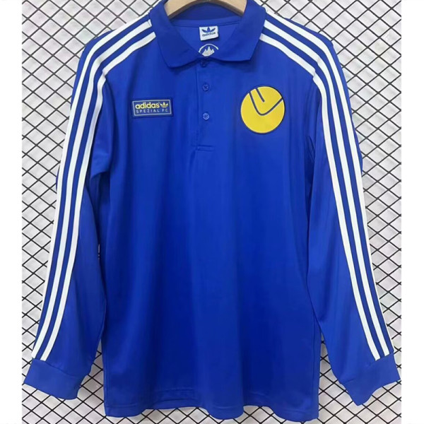 24-25 Leeds United Blue Special Retro Edition Long Sleeve Soccer Jersey (长袖)