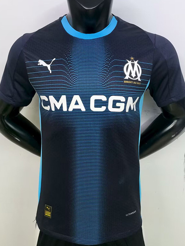 25-26 Marseille Away Player Version Soccer Jersey