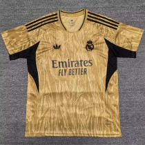 25-26 RMA Gold Special Edition Fans Training Shirts (三叶草)
