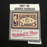 1998 BULLS RODMAN #91 Black Retro Top Quality Hot Pressing NBA Jersey