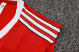 25-26 Man Utd Red Tank top and shorts suit #D2541