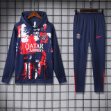 24-25 PSG Royal Blue Hoodie Tracksuit (卫衣套装)