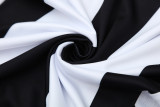 2025 AD White black Tank top and shorts suit