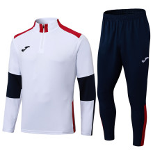 2025 JOM White Half Pull Tracksuit (半拉链)