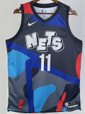 23-24 NETS IRVING #11 Blue Black City Edition Top Quality Hot Pressing NBA Jersey