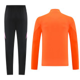 2025 AD Orange Half Pull Tracksuit #AB08 (半拉链)