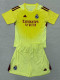 25-26 RMA Light Yellow GoalKeeper Kids Soccer Jersey