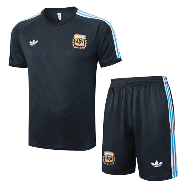 25-26 Argentina Dark gray Training Short Suit #D2559