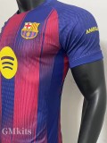 25-26 BAR Home Player Version Soccer Jersey