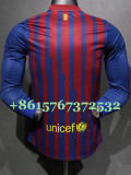 2011-2012 BAR Home Player Version 长袖球员 Long Sleeve Retro Soccer Jersey