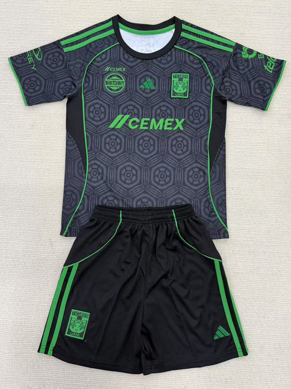 25-26 Tigres UANL Third Kids Soccer Jersey