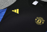 25-26 Man Utd Black Tank top and shorts suit