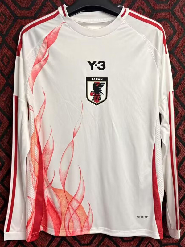 24-25 Japan Y-3 Away Long Sleeve Soccer Jersey (长袖)