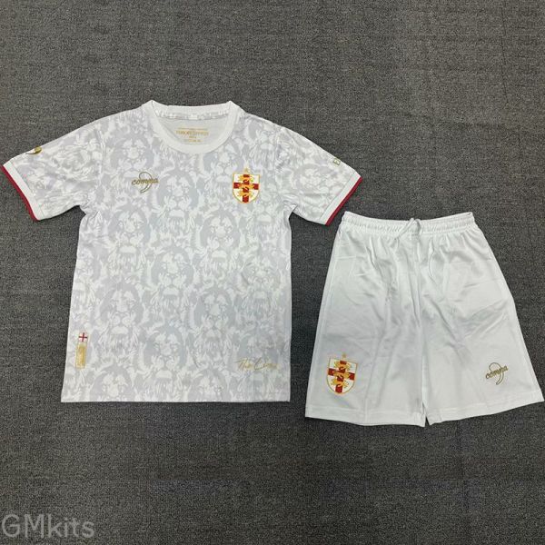 24-25 England Comma White Special Edition Kids Soccer Jersey