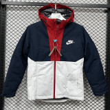 2025 NK Cotton Thickened warm Blue White Outdoor Jackets #P6加棉冲锋衣