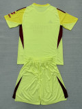 25-26 Benfica Yellow Goalkeeper Kids Soccer Jersey