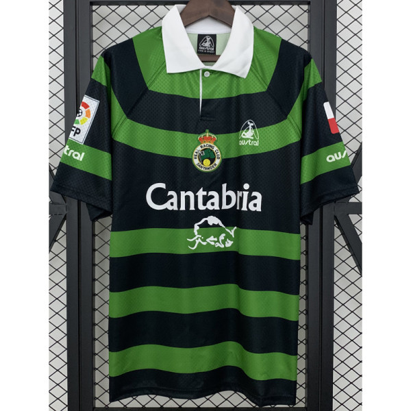 1999-2000 Racing de Santander  Away Retro Soccer Jersey (带章)