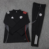25-26 Ajax Black Half Pull Tracksuit (半拉链)