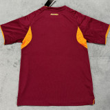 25-26 Roma Home Fans Soccer Jersey (前广告)
