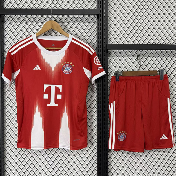 25-26 Bayern Home Kids Soccer Jersey