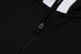 2025 JOM Black Half Pull Tracksuit (半拉链)