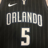 22-23 Magic BANCHERO #5 Black Top Quality Hot Pressing NBA Jersey