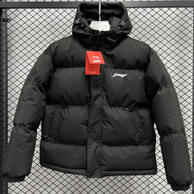 24-25 MF6 LN Black Hooded Cotton Coat #棉衣