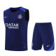 25-26 PSG Royal blue Tank top and shorts suit