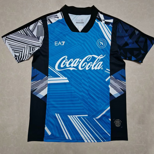24-25 Napoli Blue Black Training Shirts