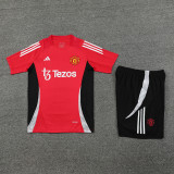 24-25 Man Utd Red Training Short Suit