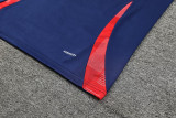 2024 AD Royal blue Tank top and shorts suit