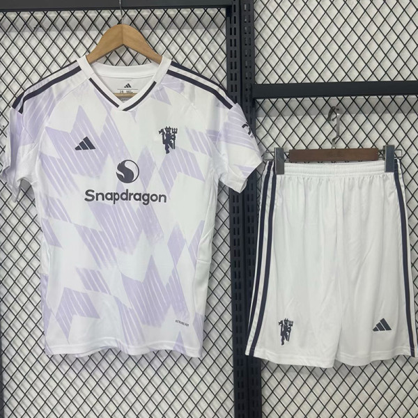 25-26 Man Utd Away Kids Soccer Jersey
