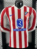 25-26 ATM Home Long Sleeve Player Version Soccer Jersey (长袖球员)