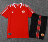 25-26 Man Utd Red Training Short Suit #D2565