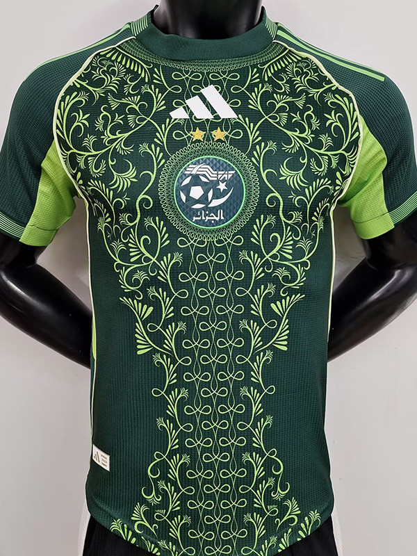 25-26 Algeria Green Player Version Training shirts #A37
