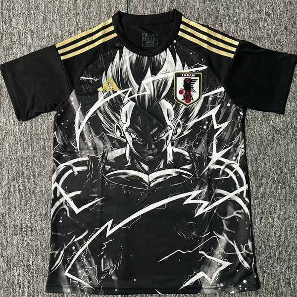 25-26 Japan Black Special Edition Fans Soccer Jersey (金边赛亚)