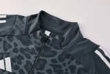 2025 AD Dark gray Half Pull Tracksuit #AB08 (半拉链)