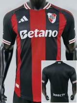 25-26 River Plate Away Player Version Soccer Jersey (双袖广告)