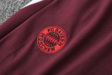 25-26 Bayern Brown Red Polo Tracksuit